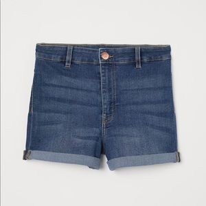 H&M High Waisted Denim Shorts